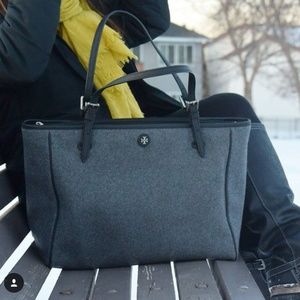 Tory Burch York Flannel Bucket Tote